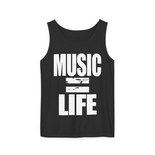 Music Equals Life Concert Tank Up to 3X