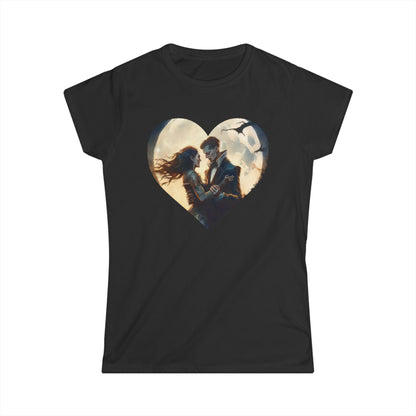 Women's Tee - Vampire Lovers Heart Dance Design