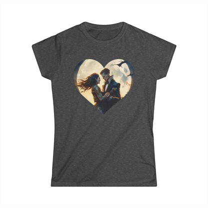 Women's Tee - Vampire Lovers Heart Dance Design